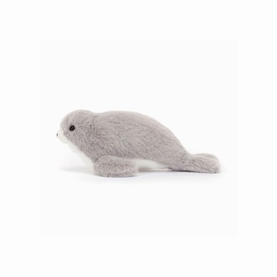 Jellycat Nauticool Grey Seal USA | 41578OTKY